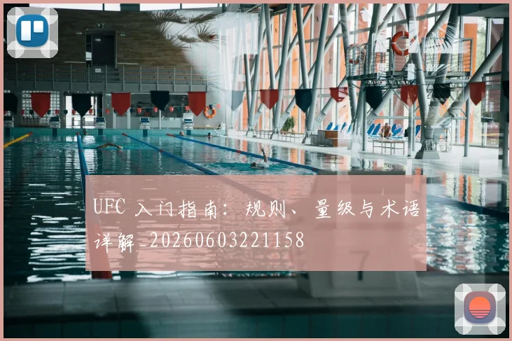 UFC 入门指南：规则、量级与术语详解_20260603221158
